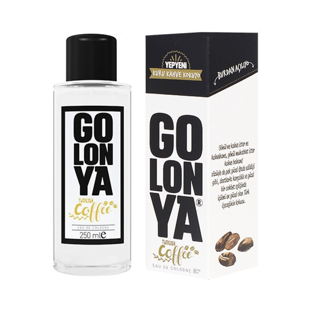 Golonya Kuru Kahve Kokulu Kolonya - 250 ml Cam Şişe Kolonya & Gülsuyu Fiyatı
