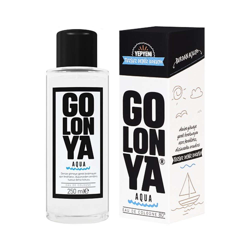 Golonya Tuzsuz Deniz Kokulu Kolonya - 250 ml Cam Şişe Kolonya & Gülsuyu Fiyatı