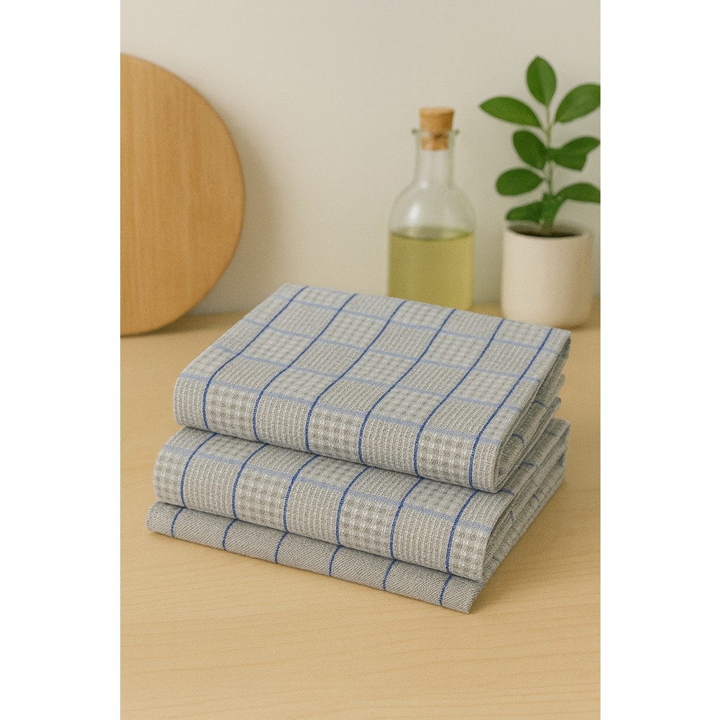 Gön Ev ve Otel Tekstili 2’li Mikrofiber Kurulama Bezi Seti 45X65 cm – Ultra Emilimli, Hızlı Kuruyan, Leke Tutmayan Mutfak Kurulama Havlusu - 2 - Gri El / Yüz Havlusu Fiyatı