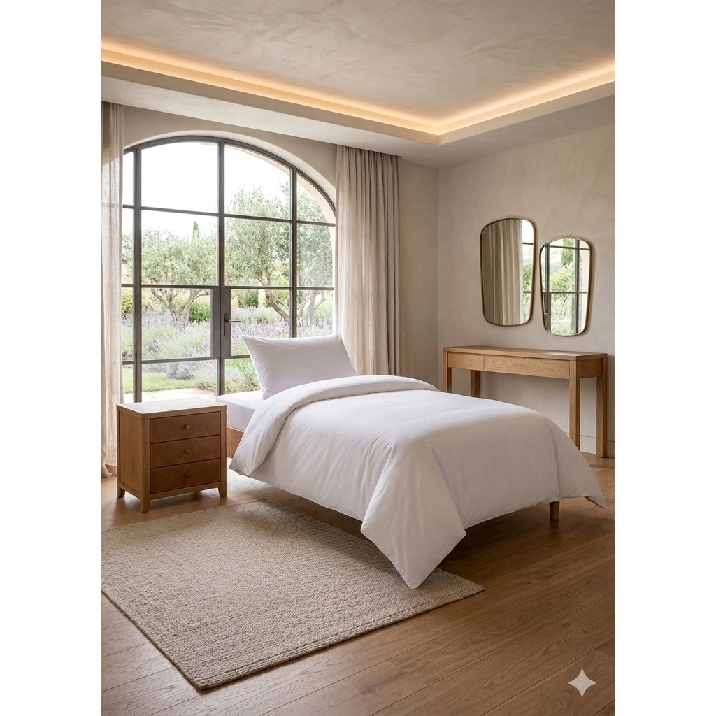 Gön Ev ve Otel Tekstili Beyaz Tek Kişilik Nevresim Takımı %100 Pamuk (63 Tel Sıkı Dokuma) - 160 x 220 cm Nevresim Takımı Fiyatı