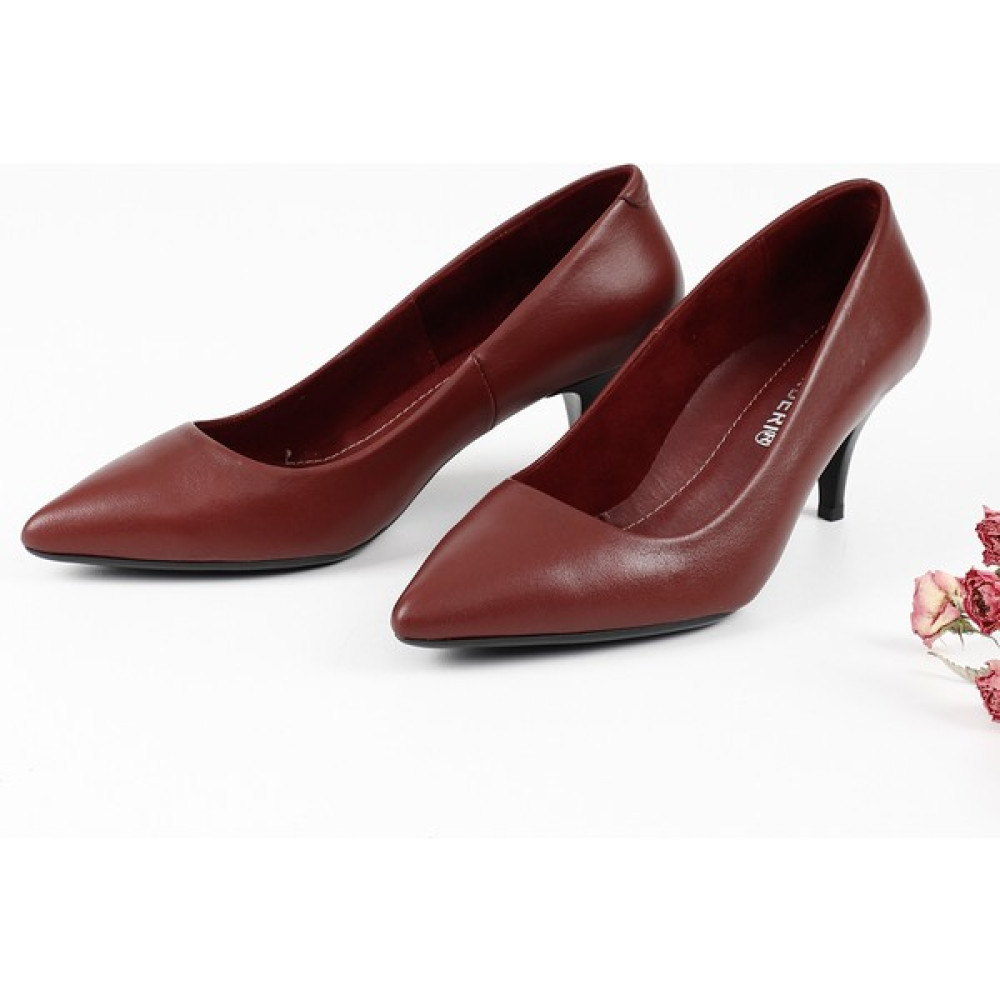 Gönderi(r) Gön Hakiki Deri Sivri Burun İnce Orta Topuklu Stiletto Kadın Ayakkabı 24236 Kadın Günlük Ayakkabıları Fiyatı