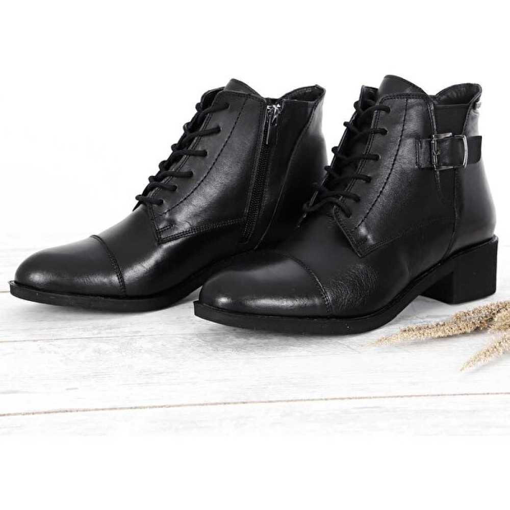 Gönderi(R) Gön Hakiki Deri Yuvarlak Burun Topuklu Fermuarlı Tokalı Kadın Günlük Bot 50486 Kadın Botları Fiyatı