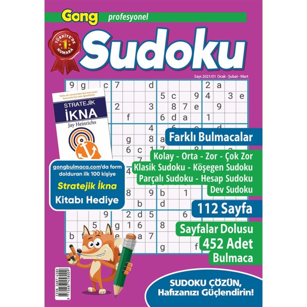 Gong Profesyonel Sudoku 2021/01 Puzzle & Aksesuarları Fiyatı