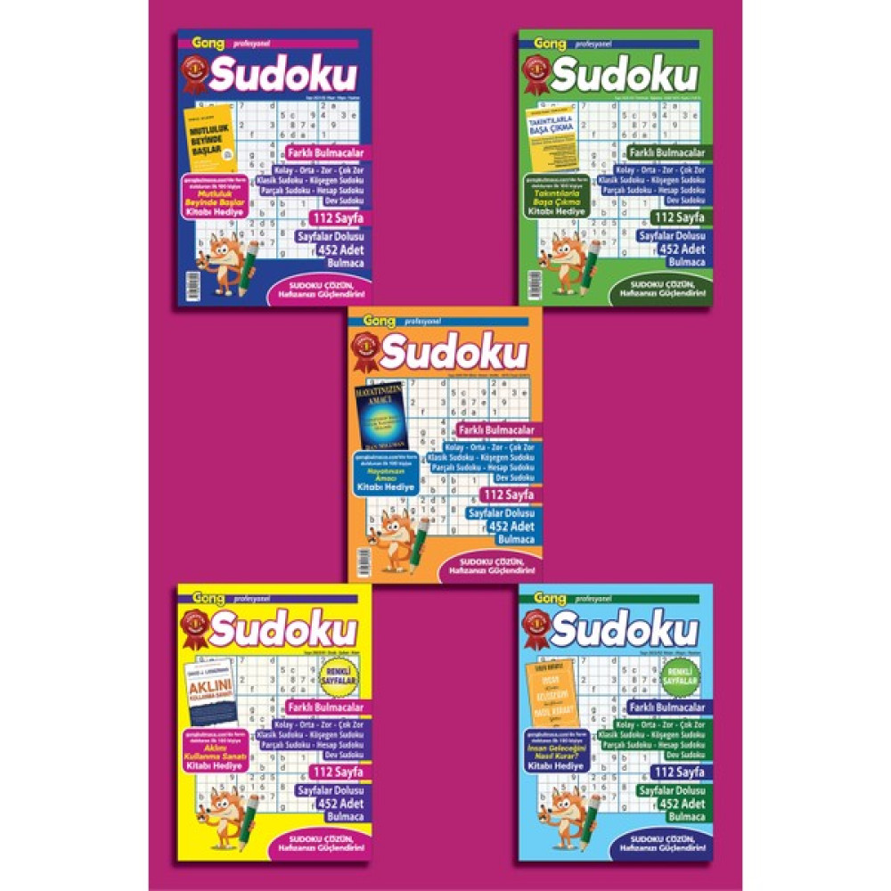 Gong Profesyonel Sudoku 5'li Set 2 Puzzle & Aksesuarları Fiyatı