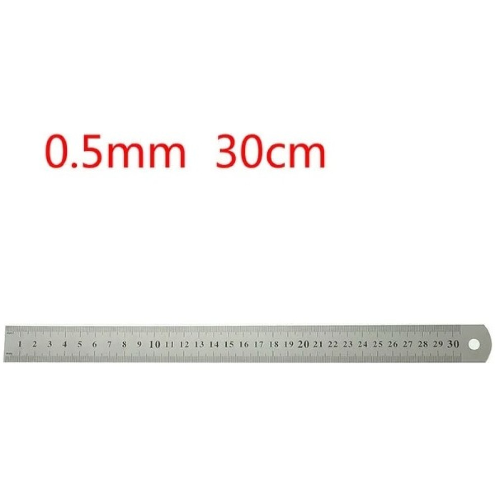 GongtuShop 30CM Tarzı Mcmcmcm Çift Taraflı Ölçek Paslanmaz Çelik Düz Cetvel Ölçme Aracı Okul Ofis Malzemeleri (Yurt Dışından) - Beyaz - 1 Oto Boyaları Fiyatı