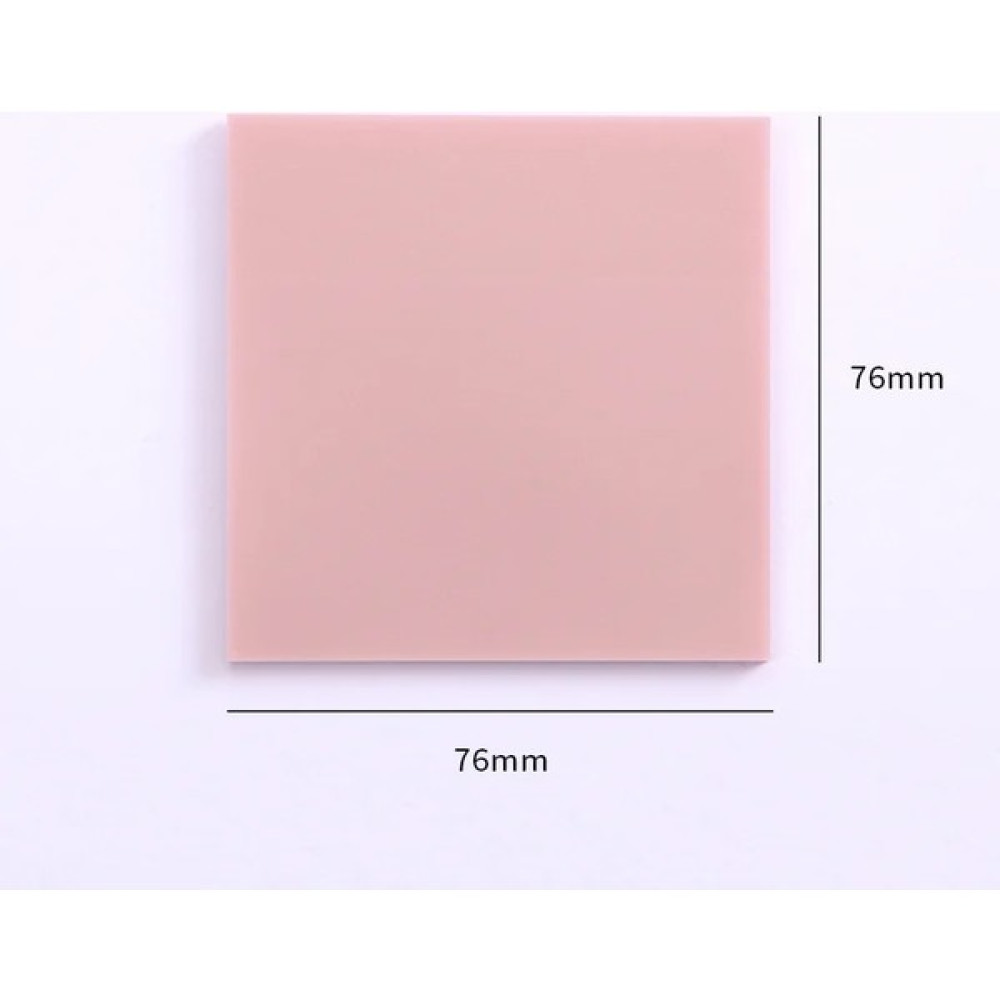 GongtuShop 7.6x7.6cm Pembe Tarzı Su Geçirmez Pet Şeffaf Yapışkan Notlar Bloknot Eets Etiketler Günlük Yapılacaklar Listesi Öğrenci Ofis Kırtasiye Için Not Kağıdı (Yurt Dışından) - Renkli - not defteri - 1 Defter Fiyatı