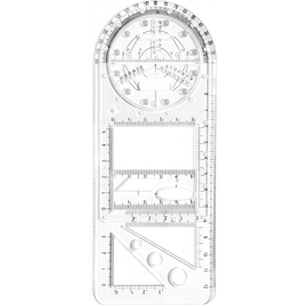 GongtuShop B Tarzı Geometrik Cetvel Witapes Şeffaf Çizim Cetvel Net Ölçekli Cetveller Çok Amaçlı Çizim Şablonu Ölçme Aracı (Yurt Dışından) - Beyaz - 1 Cetvel Fiyatı