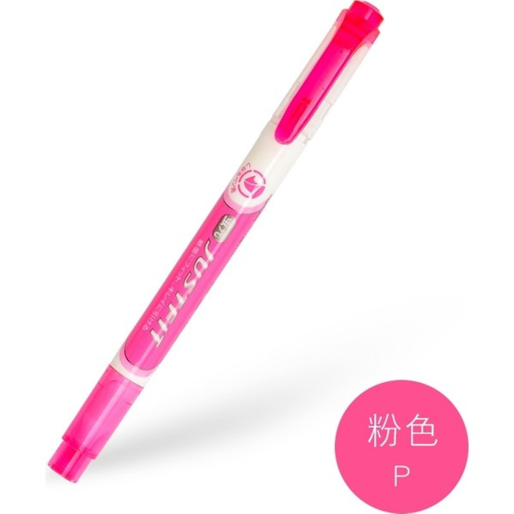 GongtuShop Pembe Stil Japonya Zebra Renkli Fosforlu Kalem WKT17 Yumuşak Uçlu Işaretleyici ile Çift Kafalı Eğik Uçlu Kalem Öğrenci (Yurt Dışından) - 1 Keçe Uçlu Kalem Fiyatı