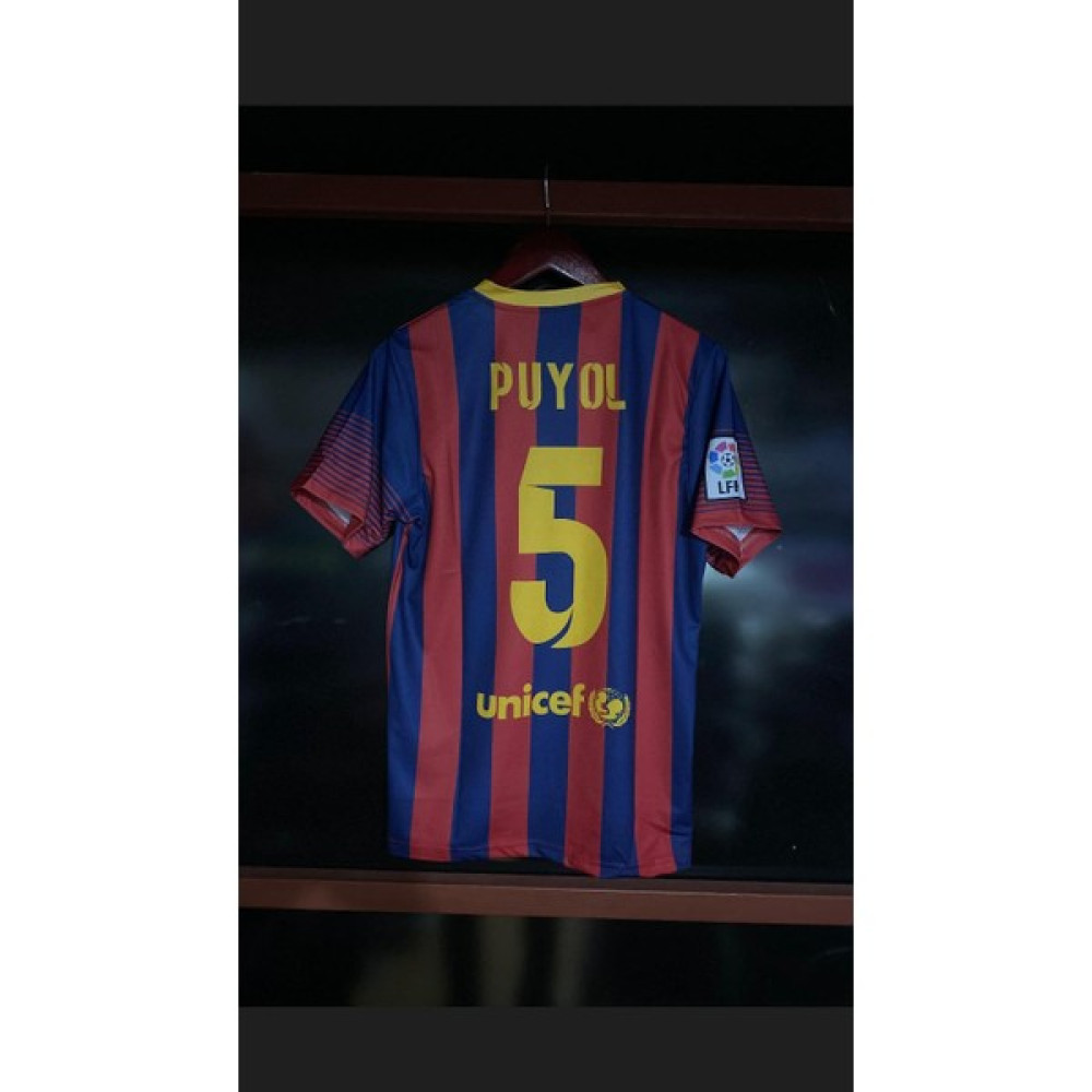Gönka Fashion Puyol Barcelona 2013-2014 Iç Saha Futbol Forması Erkek T-shirt Fiyatı