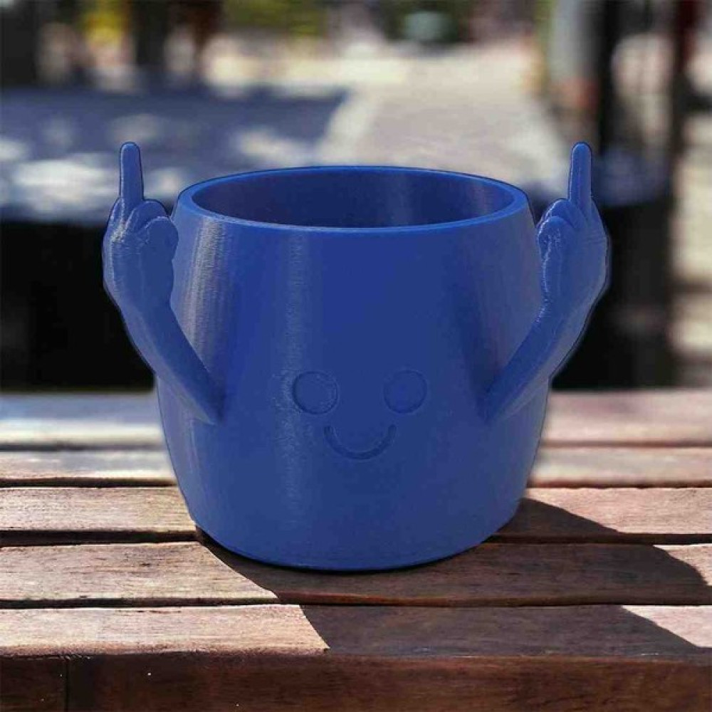 Gonogy El Hareketi Çeken Plastik Kalemlik Mavi / Sukulent Saksı / 3D Baskı / Hediyelik Eşya Hediyelik Eşya Fiyatı