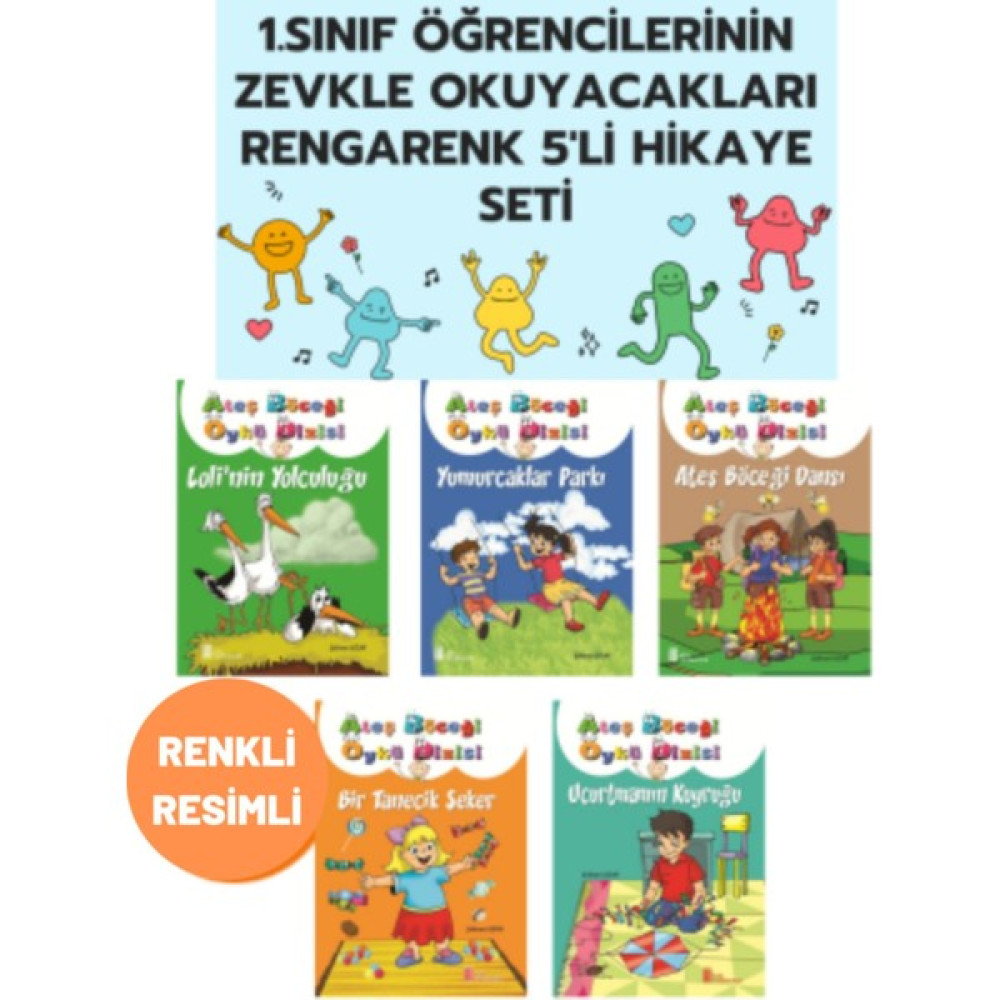 Gönül Yayıncılık 1. Sınıf Öğrencileri Için Rengarenk 5'li Okuma Kitabı Hikaye Kitabı Seti (Ciltli) Kaynak Kitapları Fiyatı