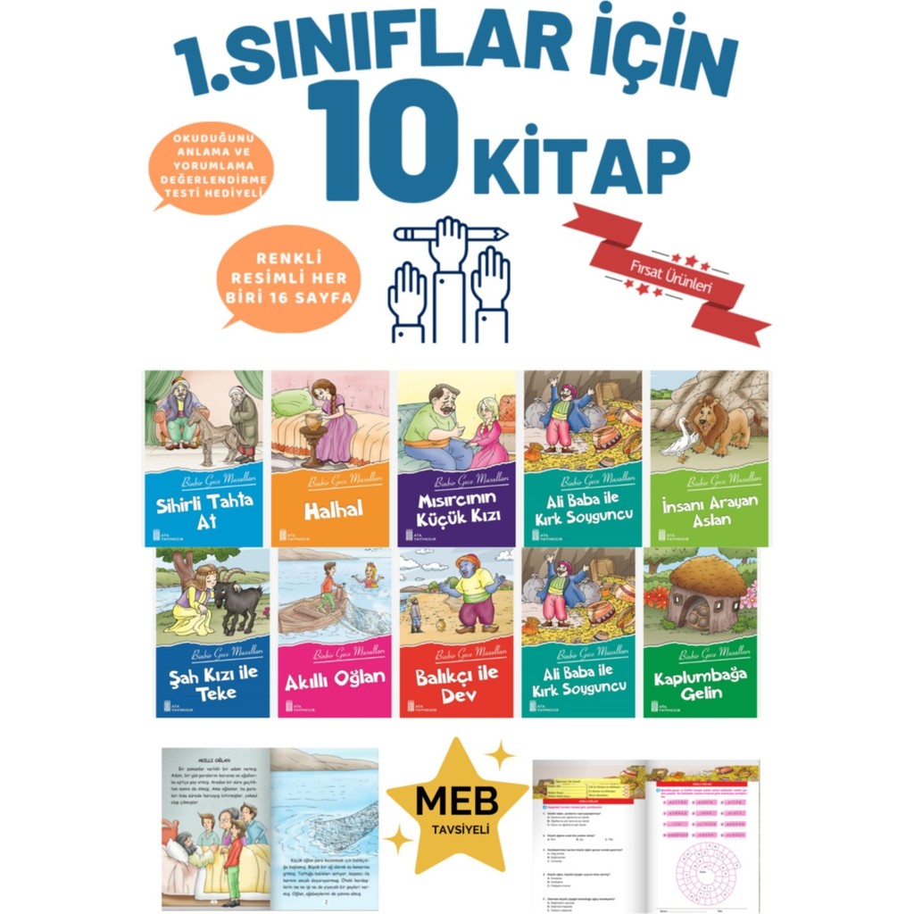 Gönül Yayıncılık 1. Sınıflar Için Öğrencilerin Severek Okuyacakl Değerlerimize Uygun 12'li Hikaye Kitabı Seti (Ciltli) Kitaplar Fiyatı