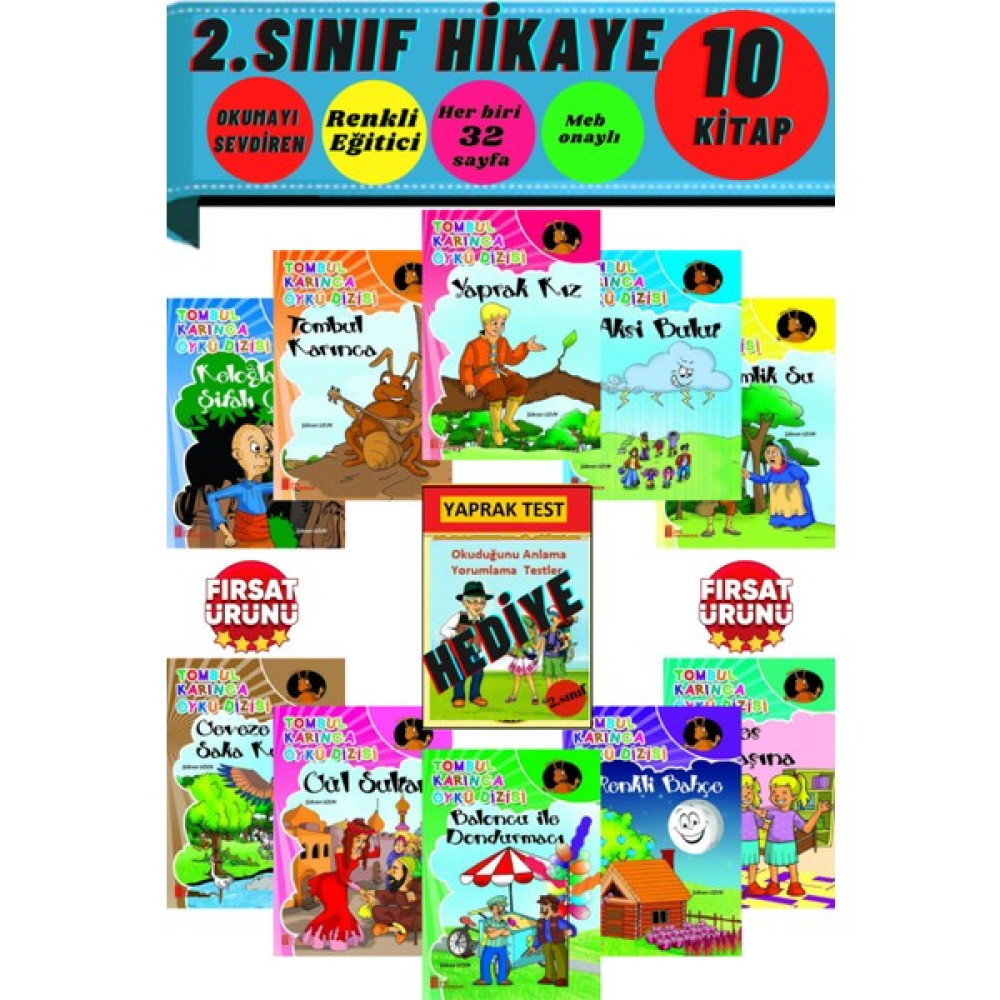 Gönül Yayıncılık 2. Sınıflar Için Resimli Okumayı Sevdiren 10'lu Kitap Seti (Ciltli) Kaynak Kitapları Fiyatı