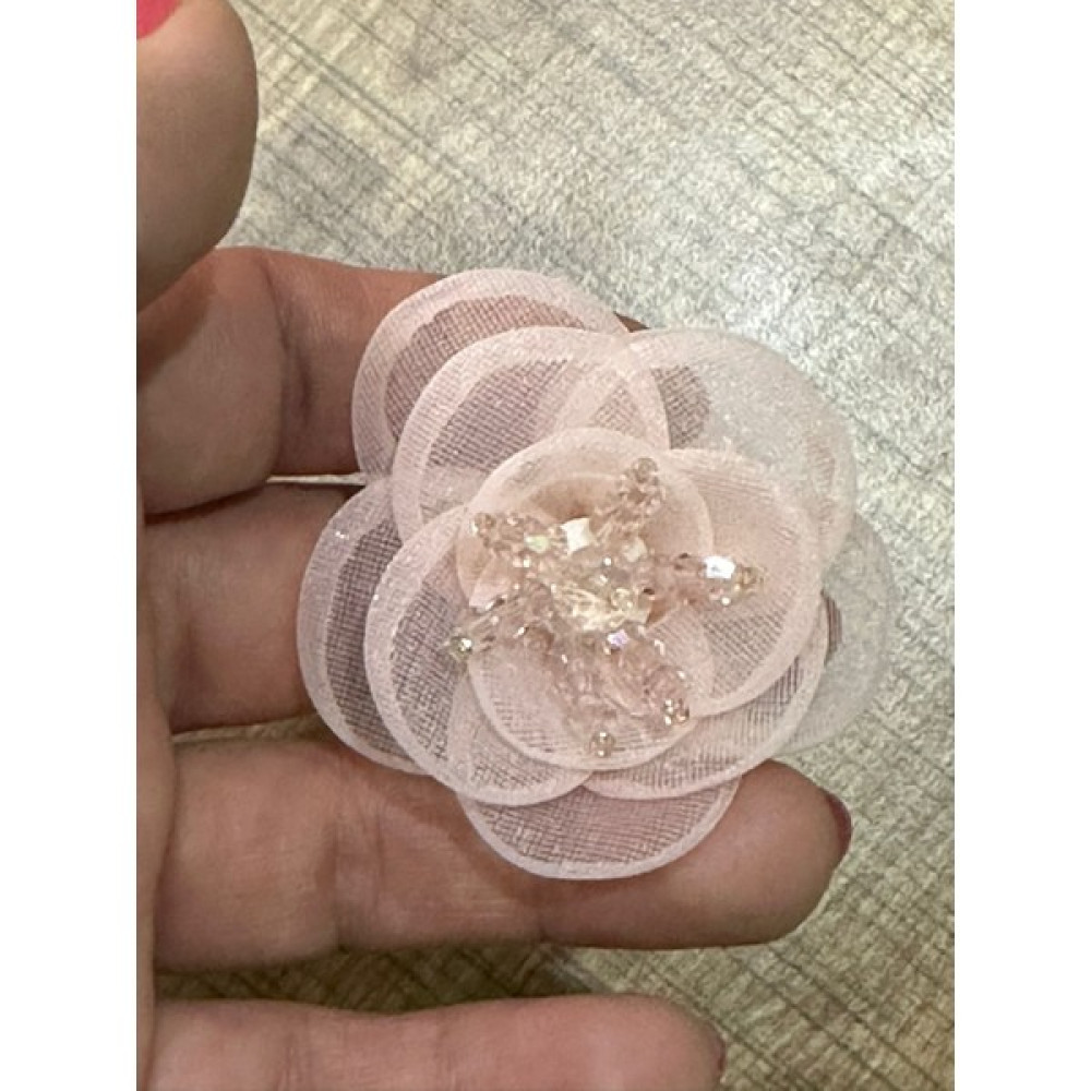 Gönülden Tasarım 6x5 cm Özel Tasarım Kristal Boncuklu Cicek Broş Yaka Iğnesi Türban Iğnesi - Pudra Toka, Taç & Saç Bandı Fiyatı