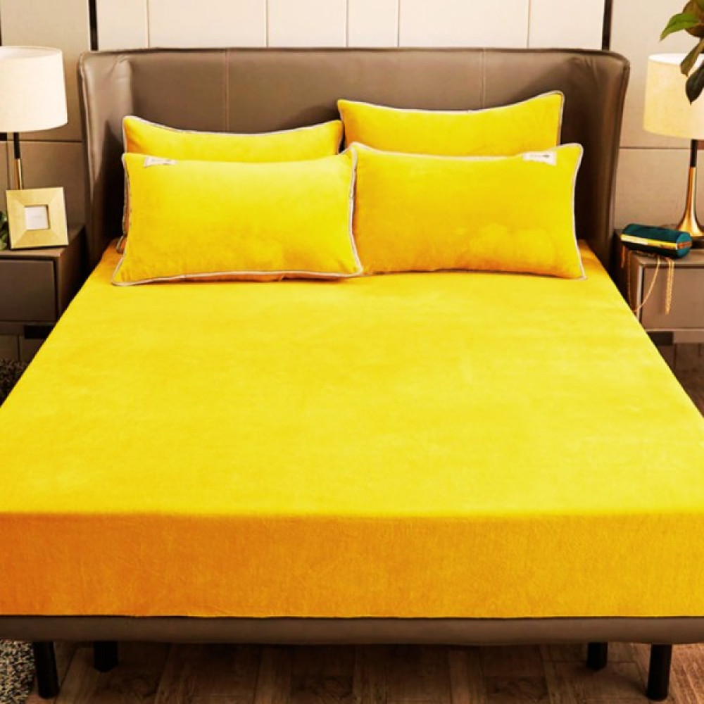 Gonzalez Wellsoft Yumuşacık Fıtted Lastikli Çarşaf - Hardal - 160 x 200 Çarşaf Fiyatı