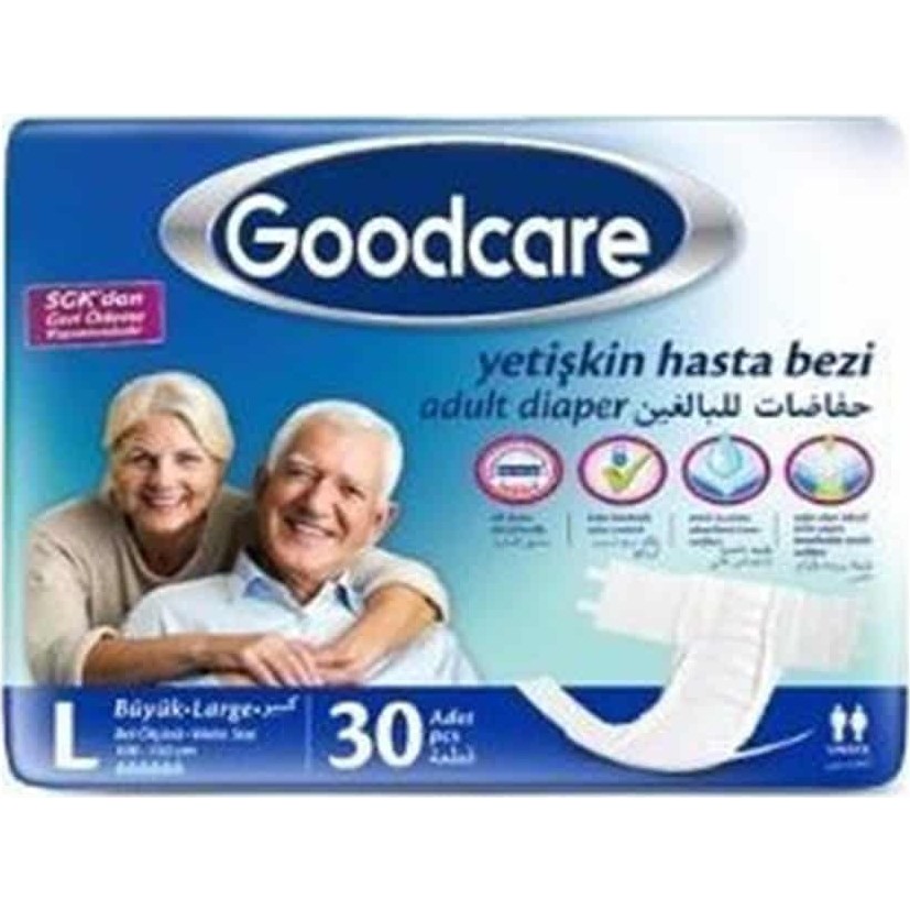 Good Care Goodcare Bel Bantlı Yetişkin Hasta Bezi Large 30'lu 8 Paket 240 Adet Hasta Bezleri ve Temizliği Fiyatı