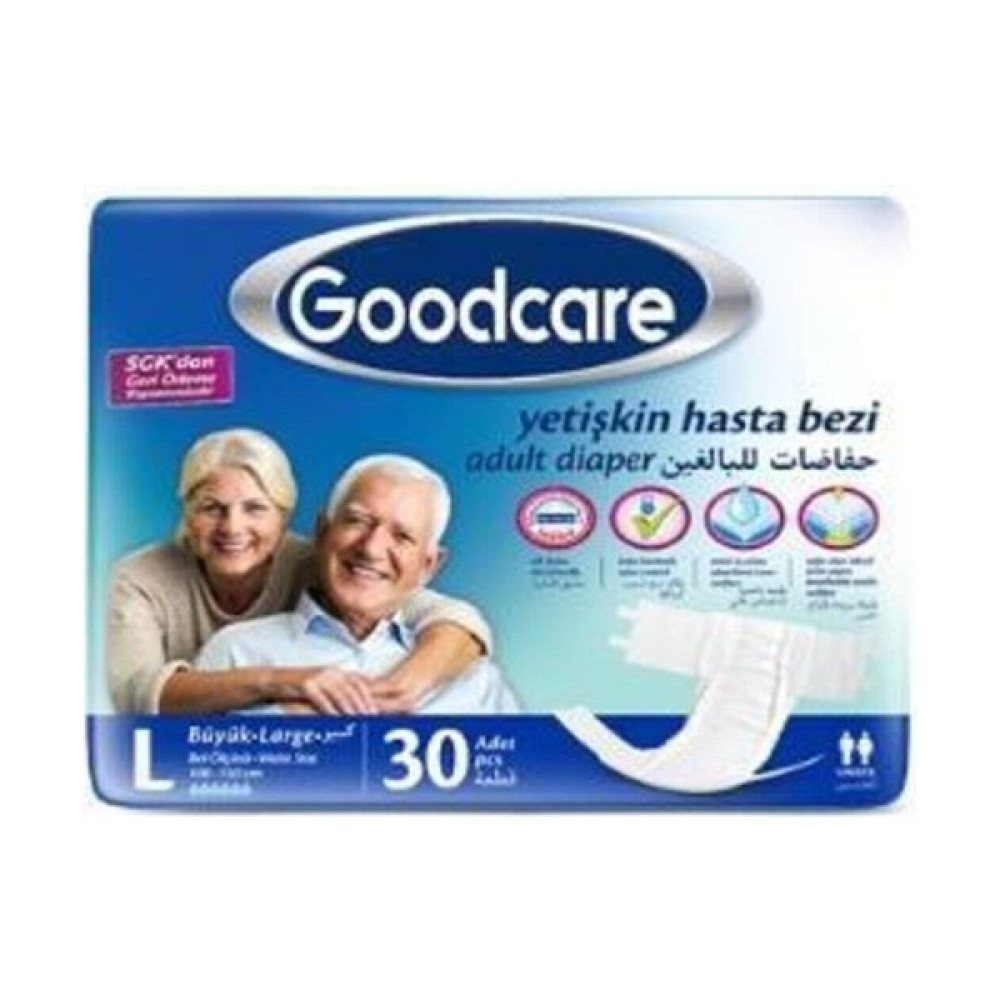 Good Care Goodcare Belbantlı Hasta Bezi Büyük L 30'lu Hasta Bezleri ve Temizliği Fiyatı