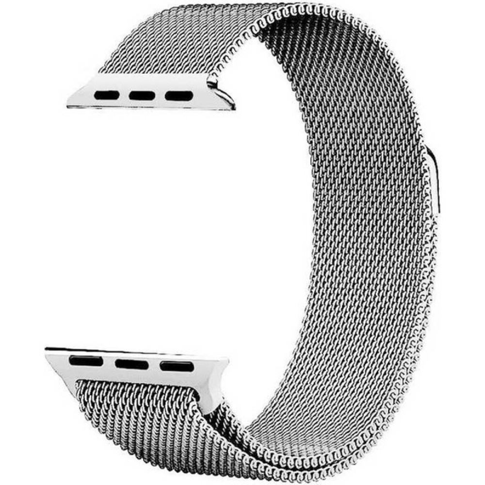 Good Case Apple Watch 3 4 5 6 7 8 9 Se Ultra/ultra-2 Uyumlu 42-44-45-49MM Mıknatıslı Hasır Metal Kordon-01 Gümüş - 42-44-45-49 mm Uyumlu Giyilebilir Teknoloji Aksesuarları Fiyatı
