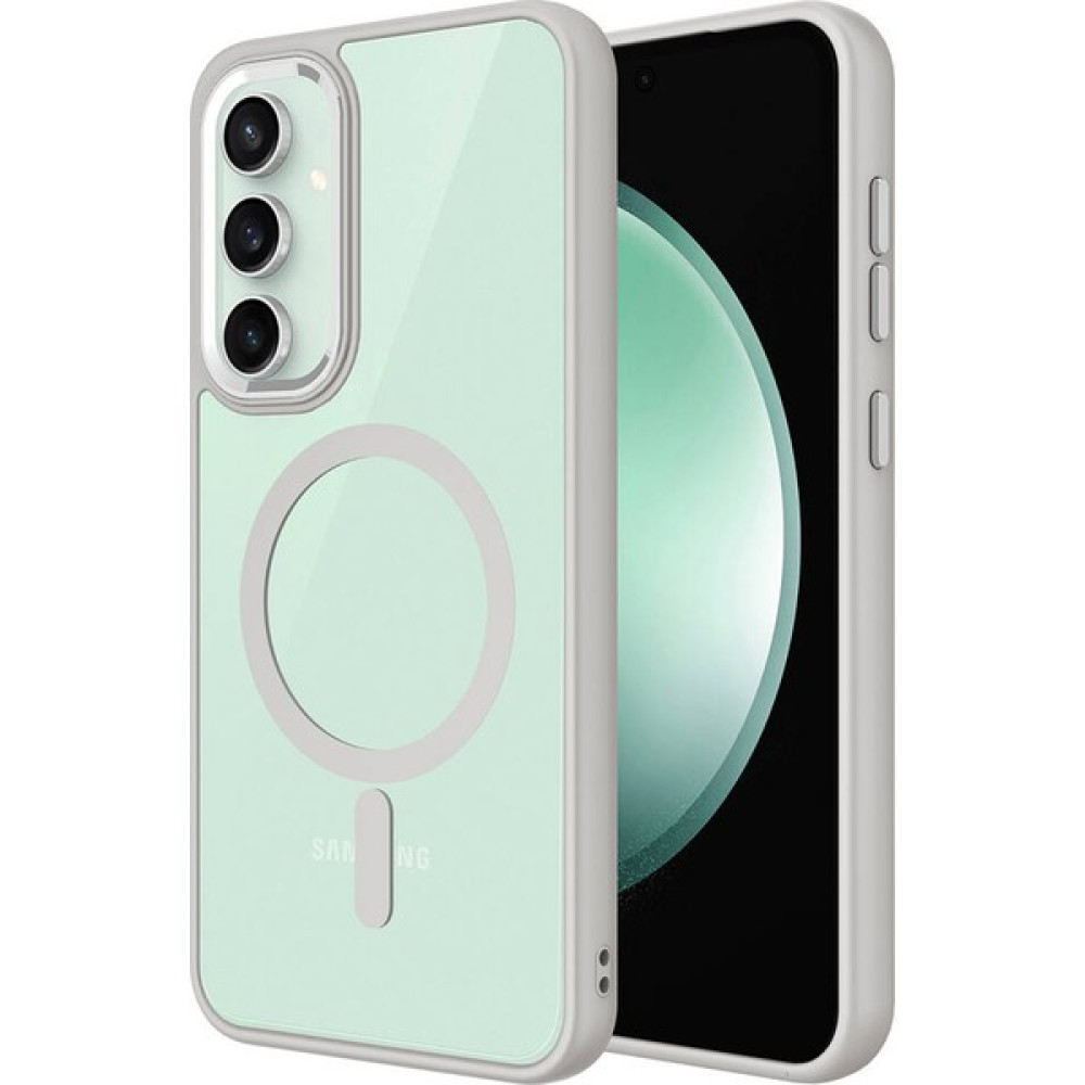 Good Case Galaxy S23 Fe Için Kılıf Wireless Şarj Özellikli Krom Magsafe Silikon Kapak Gri Cep Telefonu Kılıfı Fiyatı