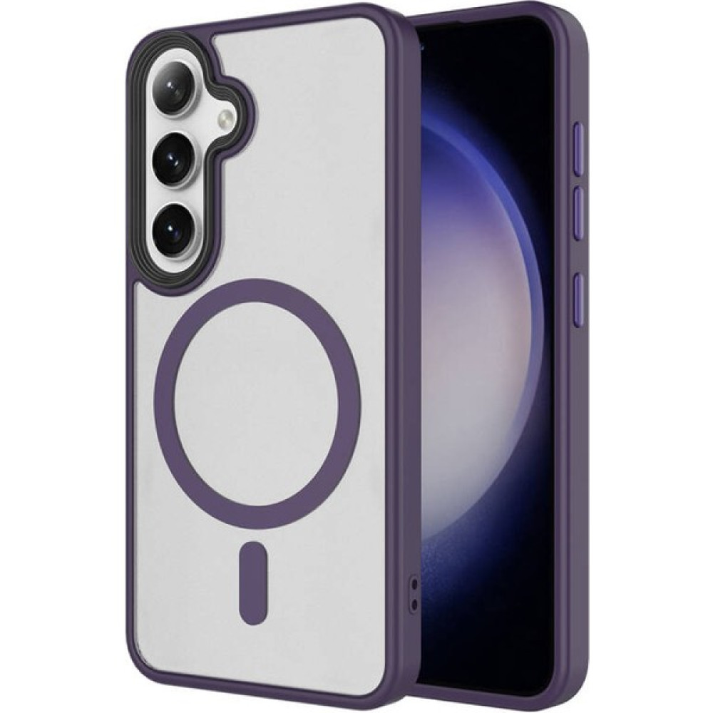 Good Case Galaxy S24 Plus Için Kılıf Sert Pc Arka Yüzey Wireless Şarj Özellikli Flet Magsafe Kapak Derin Mor Cep Telefonu Kılıfı Fiyatı