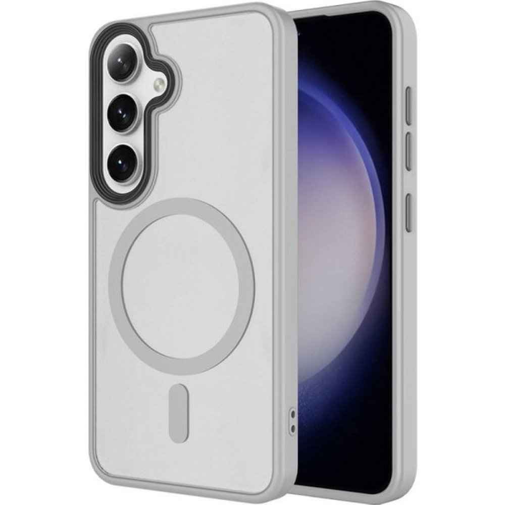 Good Case Galaxy S24 Plus Için Kılıf Sert Pc Arka Yüzey Wireless Şarj Özellikli Flet Magsafe Kapak Gri Cep Telefonu Kılıfı Fiyatı