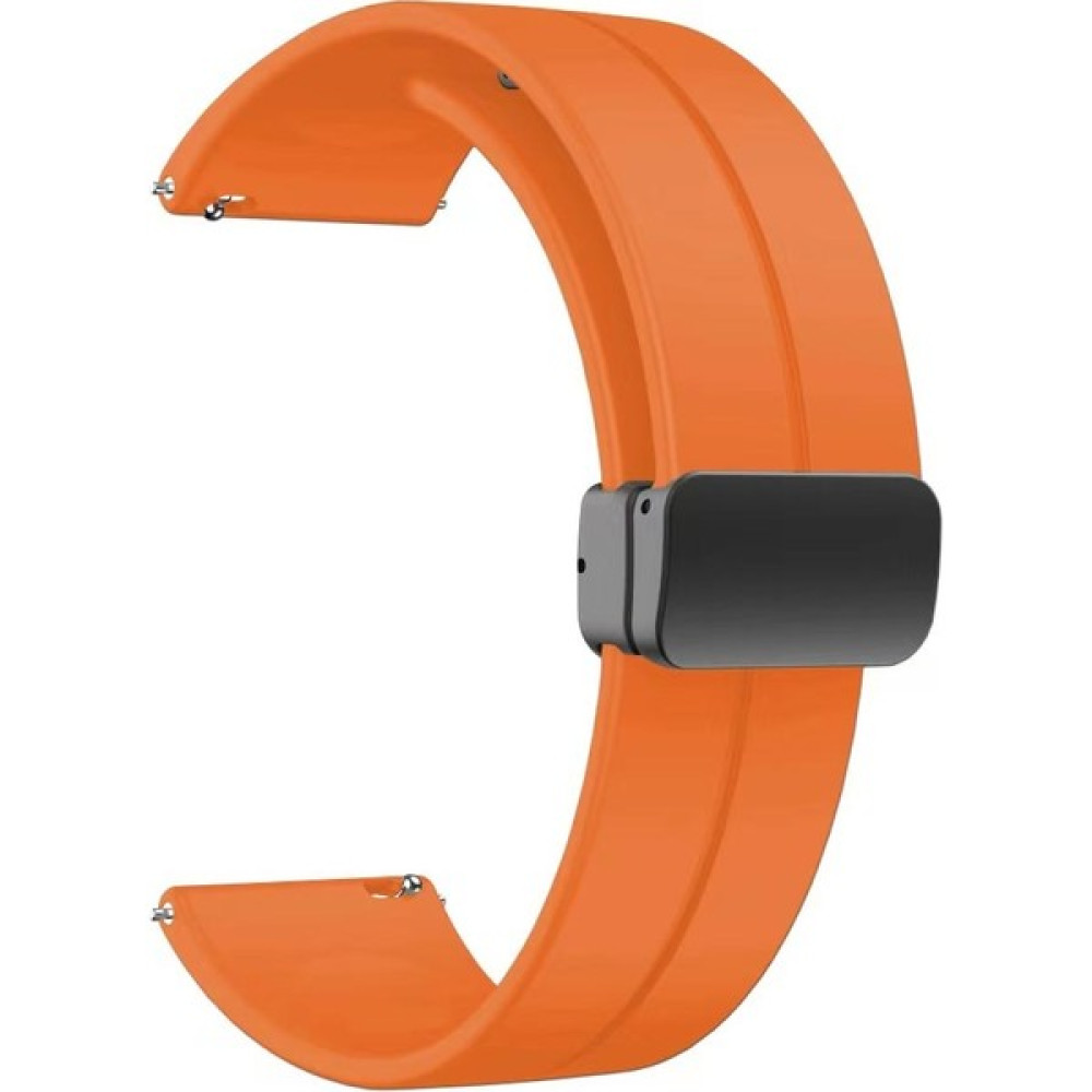 Good Case Huawei Watch Gt 4 (46MM) Uyumlu Metal Tokalı Silikon Kordon-84 Koyu Turuncu - 22mm Giyilebilir Teknoloji Aksesuarları Fiyatı