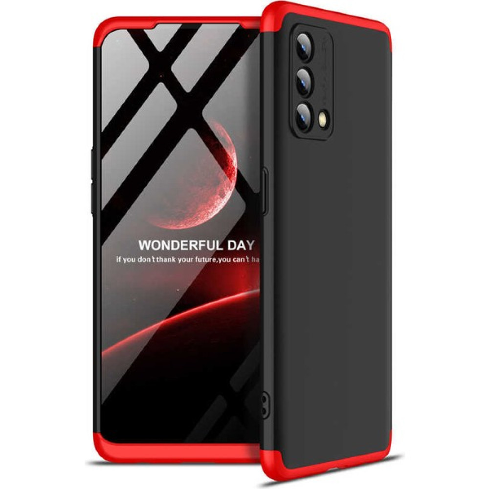 Good Case Samsung Galaxy A74 4g Için 3 Parçalı Ays Sert Silikon Kapak Siyah-Kırmızı - Siyah - Kırmızı Cep Telefonu Kılıfı Fiyatı