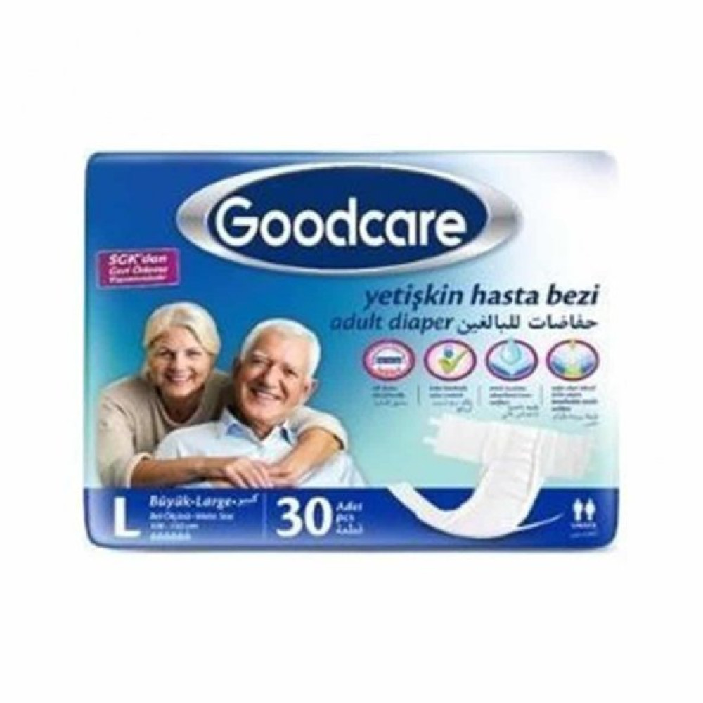 Goodcare Bel Bantli Yetiskin Hasta Bezi Large 30Lu Hasta Bezleri ve Temizliği Fiyatı