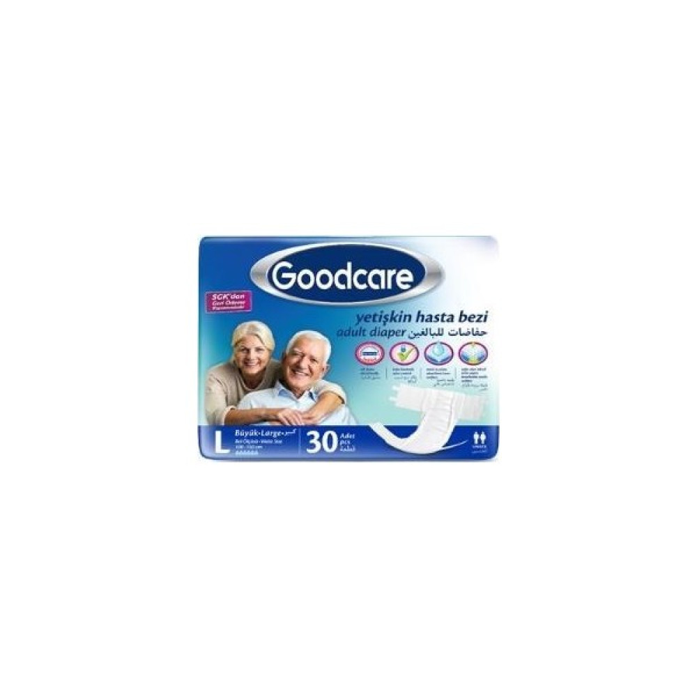 Goodcare Belbantlı Yetişkin Hasta Bezi Large (Büyük Boy) 30 Adet Hasta Bezleri ve Temizliği Fiyatı