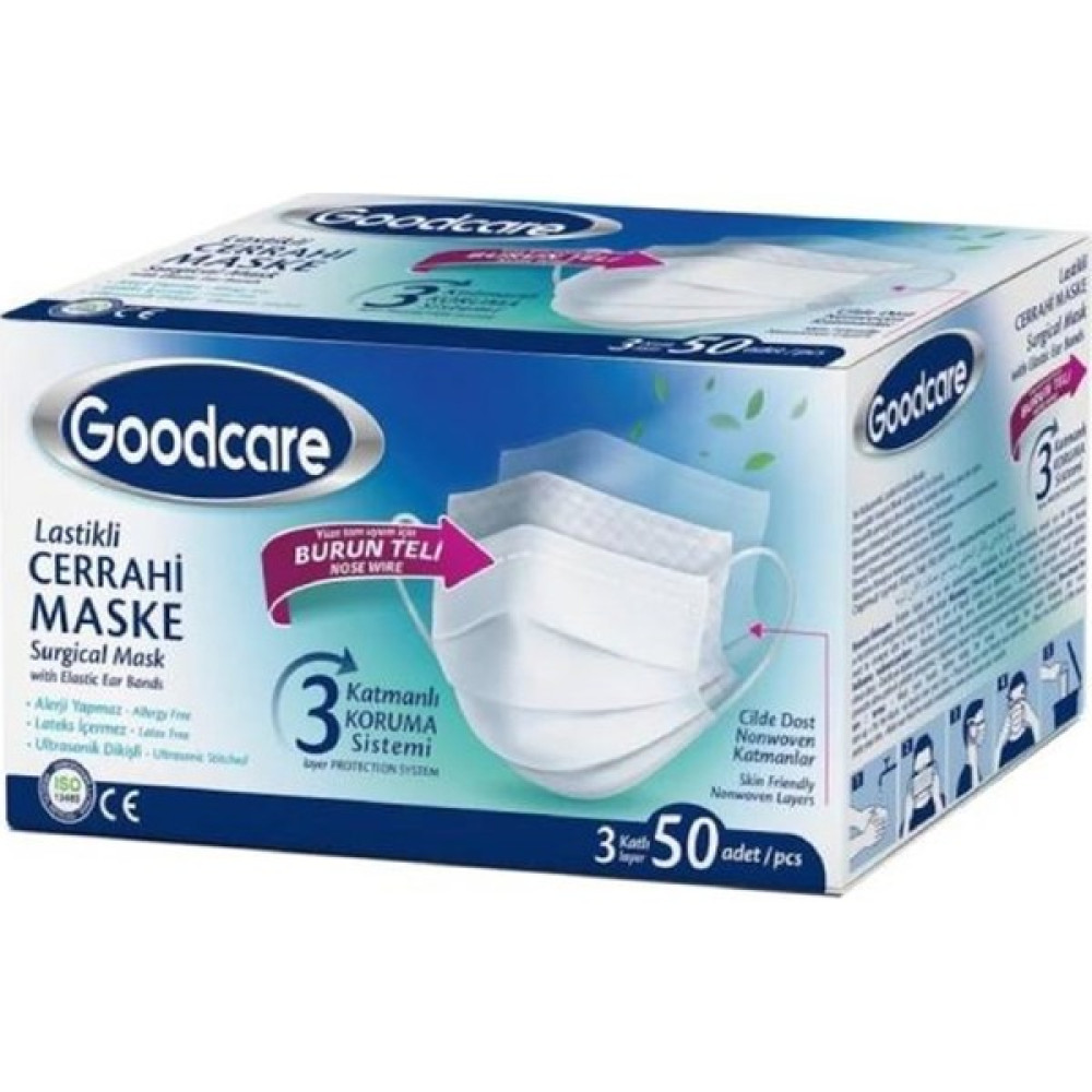 Goodcare Cerrahi Maske 50 Adet Oto Boyaları Fiyatı