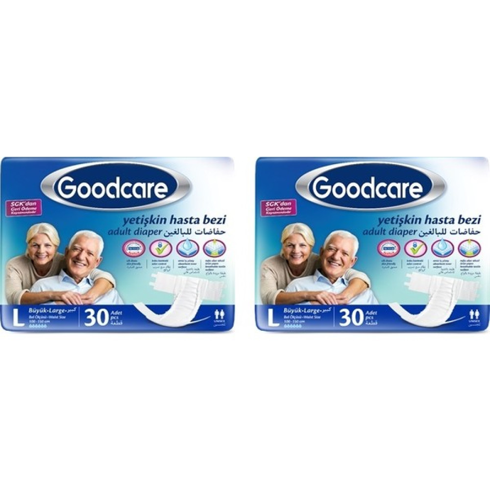 Goodcare Joly Belbantlı Hasta Bezi 60 Adet Büyük Large Hasta Bezleri ve Temizliği Fiyatı