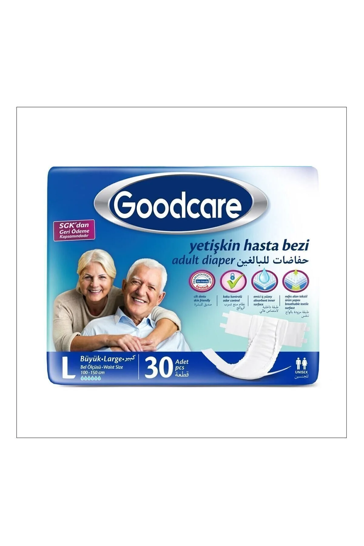 Goodcare L Belbantlı Yetişkin Hasta Bezi L 30 Lu" Hasta Bezleri ve Temizliği Fiyatı