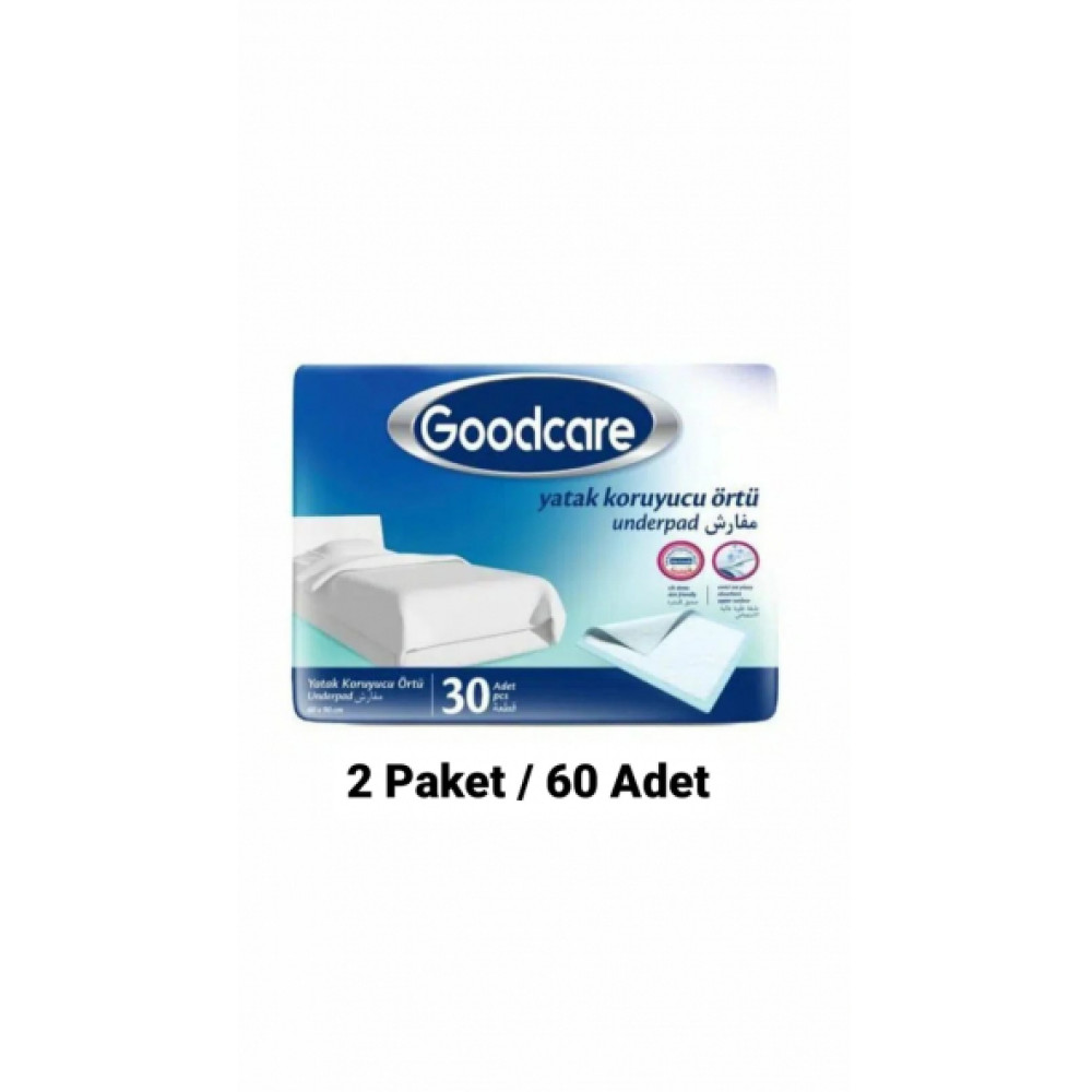Goodcare Yatak Koruyucu Ortu 60-90 Cm 30Lu 2 Paket 60 Adet Medikal Ürünler Fiyatı