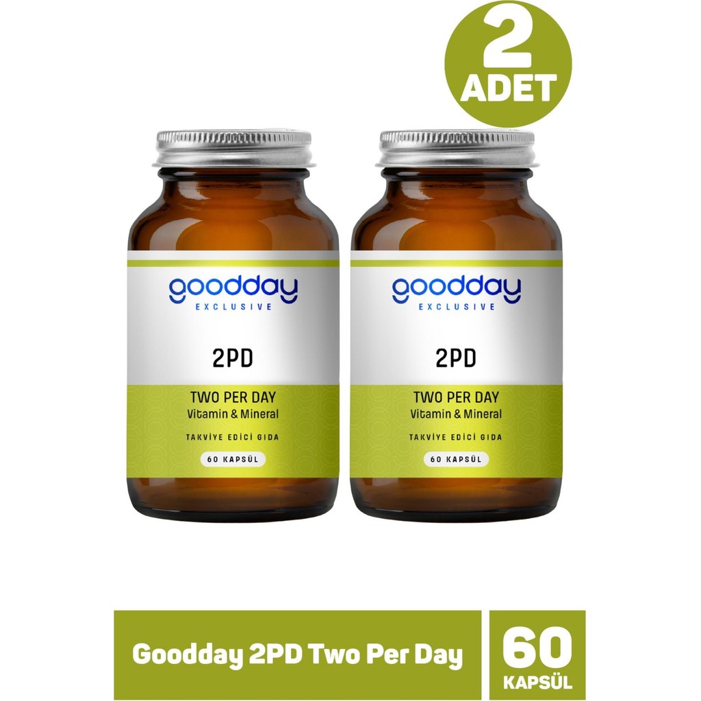 Goodday 2pd Two Per Day 60 Kapsül 2 Adet - Aromasız Diğer Fiyatı