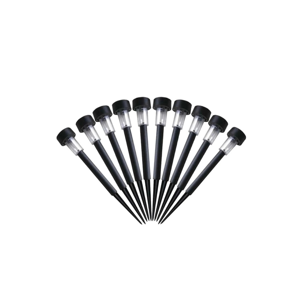 GoodHauStore 10lu 28 Cm Siyah Solar Saplama Güneş Enerjili Bahçe Işıklandırması Solar Aydınlatma Elektrik ve Aydınlatma Fiyatı