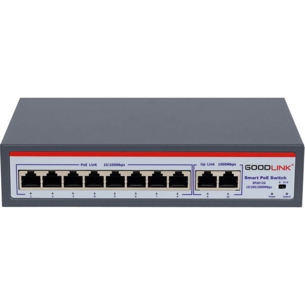 Goodlink 8 Port Poe Switch + 2 Port Uplink Gigabit Hub & Switch Fiyatı
