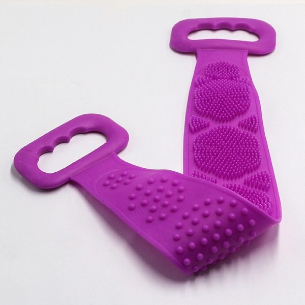 Goodsell Banyo Duş Sırt Kesesi Çift Taraflı Silikon Duş Lifi Fırçası 60 cm Mor Vücut Bakım Setleri Fiyatı