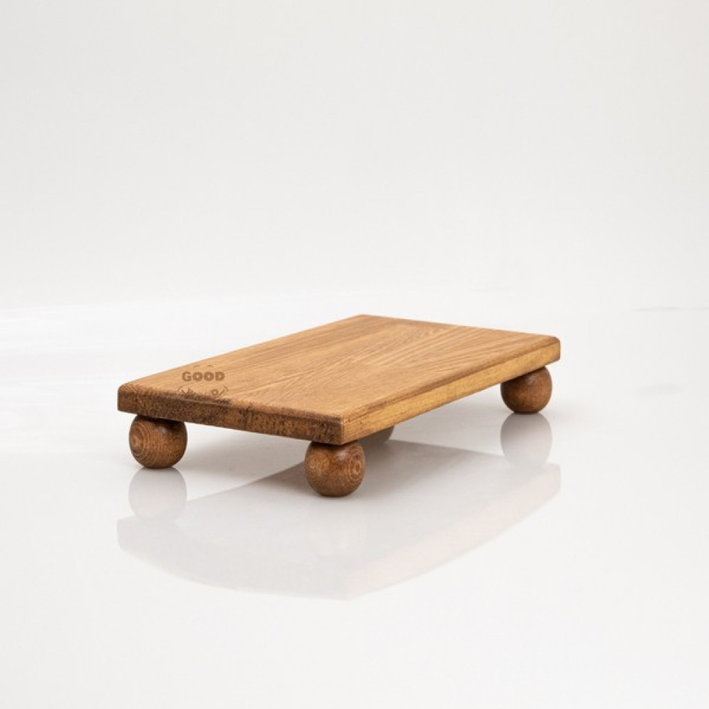 Goodwood Risus Top Ayaklı 17X25 cm Ahşap Dikdörtgen Pasta Sunum Servis Tabağı Mutfak Gereçleri Fiyatı