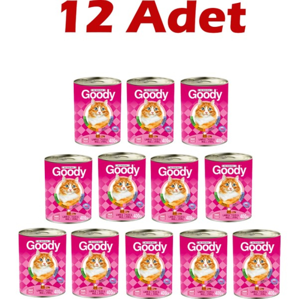 Goody Kuzu Etli Kedi Konserve Maması 12 x 400 Gr Evcil Hayvan Ürünleri Fiyatı