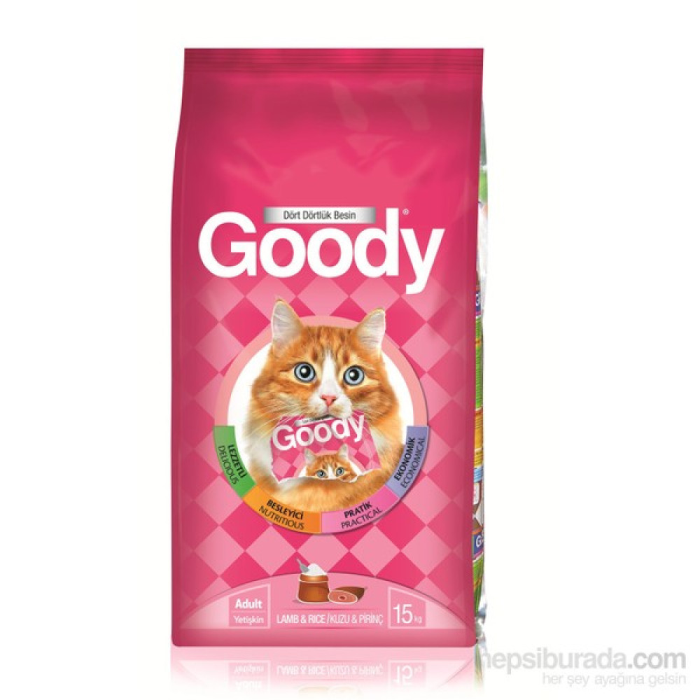 Goody Kuzu Etli & Pirinçli Yetişkin Kedi Maması 15 Kg Evcil Hayvan Ürünleri Fiyatı