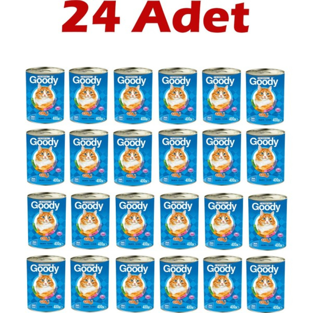 Goody Somonlu Yetişkin Kedi Konservesi 400 gr 24 Adet Evcil Hayvan Ürünleri Fiyatı