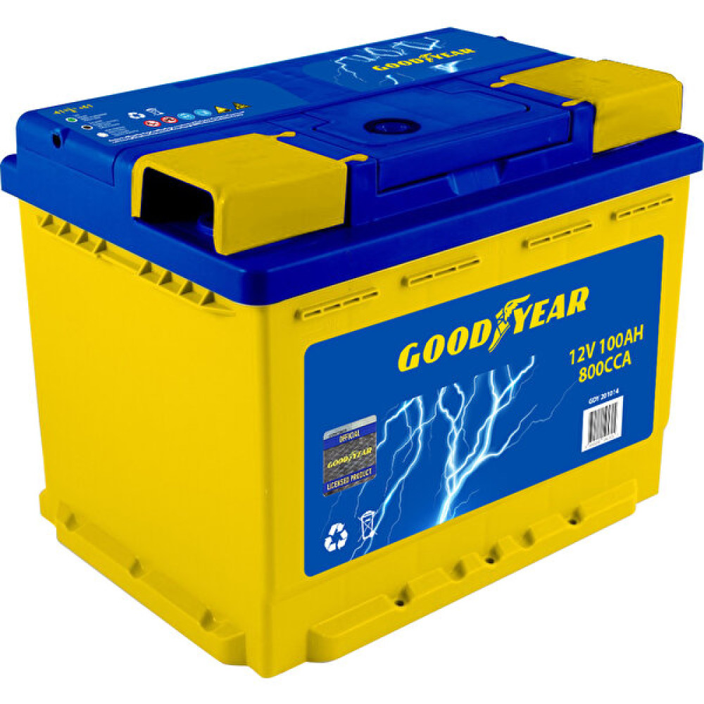 Goodyear 12V 100 Amper L5B Düz Mf Exmet Ind Sulu (860) Soğuk Marş Akımı Akü Akü Fiyatı