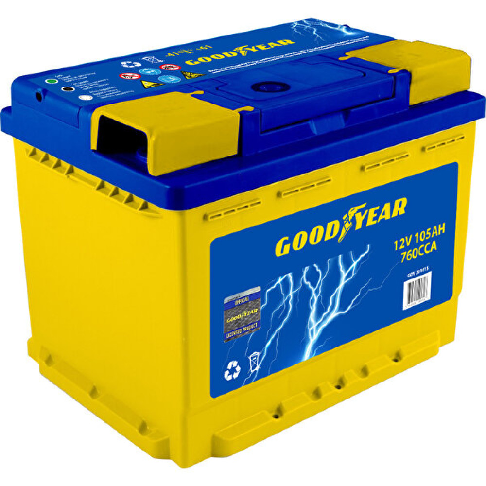 Goodyear 12V 105 Amper H4 Düz Mf Ind Sulu Akü Akü Fiyatı