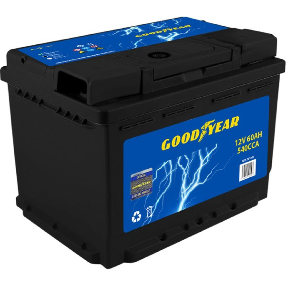 Goodyear 12V 60 Amper D23 Düz Smf Exmet Ind Sulu Kare Akü Akü Fiyatı