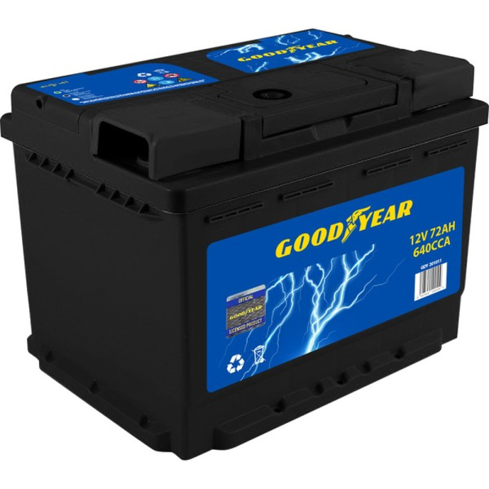 Goodyear 12V 72 Amper L3B Düz Mf Exmet Ind Sulu (640) Soğuk Marş Akımı Akü Akü Fiyatı