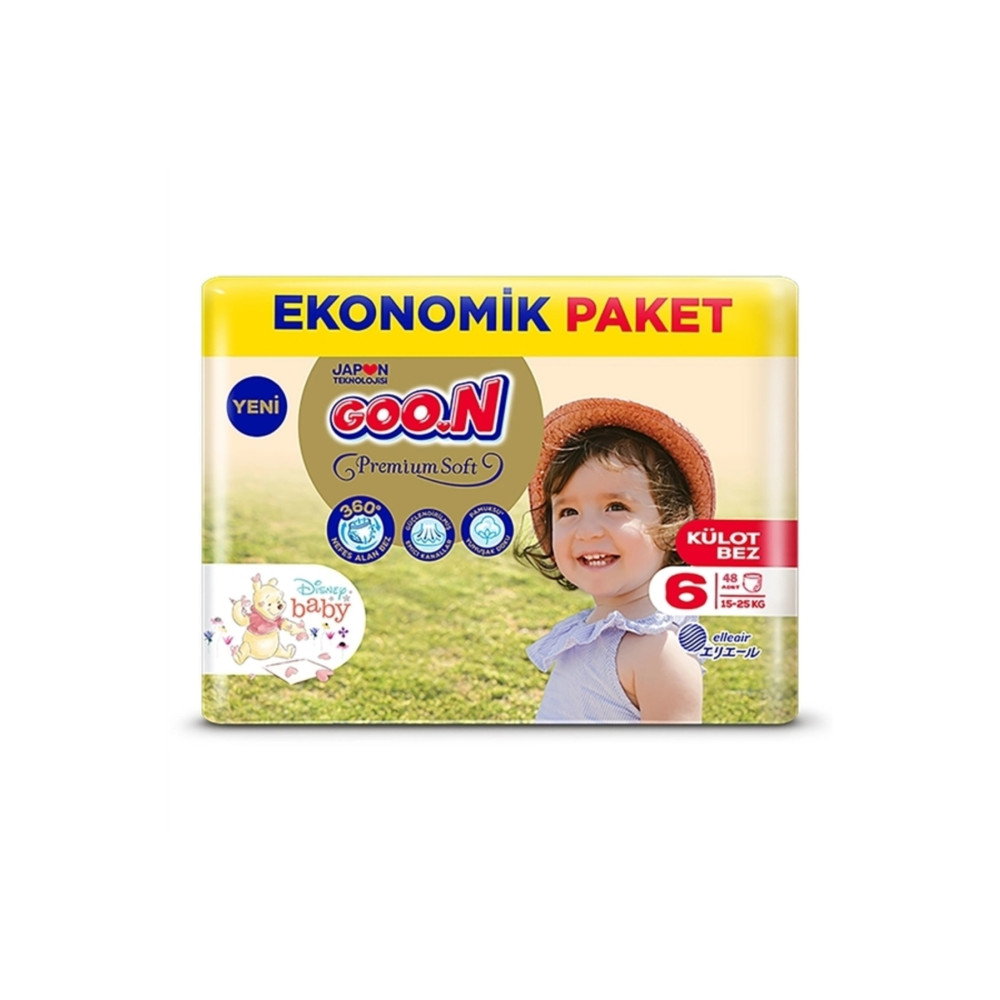 Goo.n Premium Soft 6 Numara Süper Yumuşak Külot Bebek Bezi Fırsat Paketi - 48 Adet Bebek Bezi Fiyatı