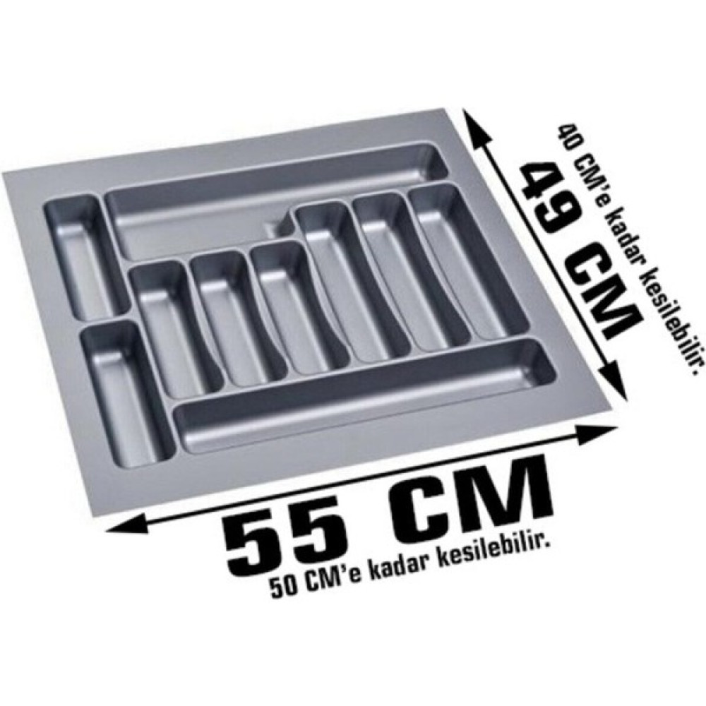 Gör Seç 55X49 Gri Çekmece Içi Kaşıklık Kepçelik Çekmece Düzenleyici Organizer Raf Pratik Mutfak Gereçleri Fiyatı