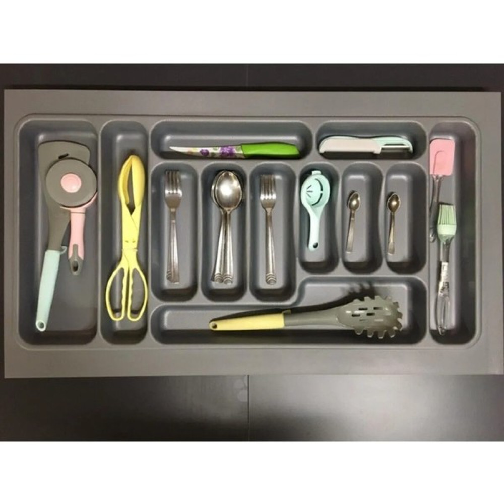 Gör Seç 85X49 cm Gri Renk Çekmece Içi Düzenleyici Kaşıklık Kepçelik Organizer Mutfak Raf - 1 Adet Pratik Mutfak Gereçleri Fiyatı