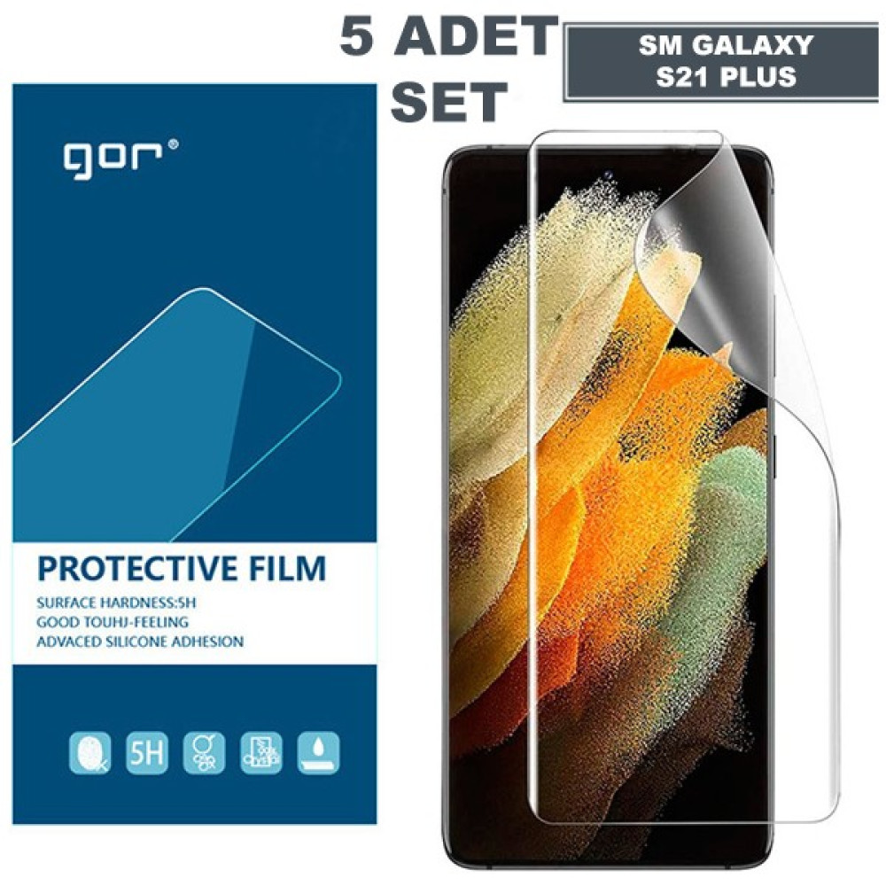 Gor Sm Galaxy S21+PLUS Hd Darbe Emici Ekran Koruyucu Jelatin 5 Adet Set - Galaxy S21 Plus - Şeffaf Cep Telefonu Ekran Koruyucusu Fiyatı