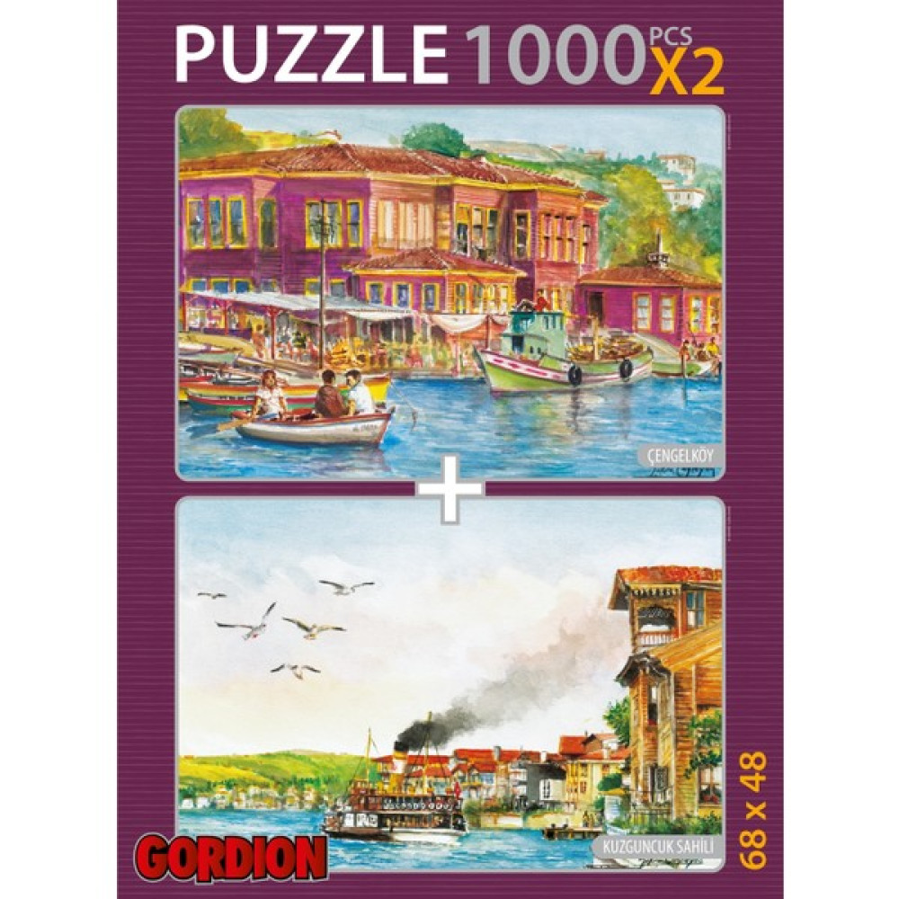 Gordion Çengelköy & Kuzguncuk Sahili 2X1000 Parça Puzzle Takım Oto Boyaları Fiyatı